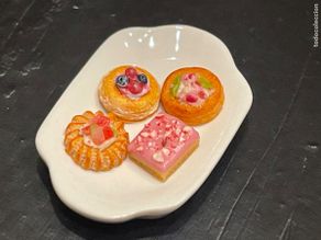 Casas de muñecas: Comida miniatura canapés para casa de muñecas